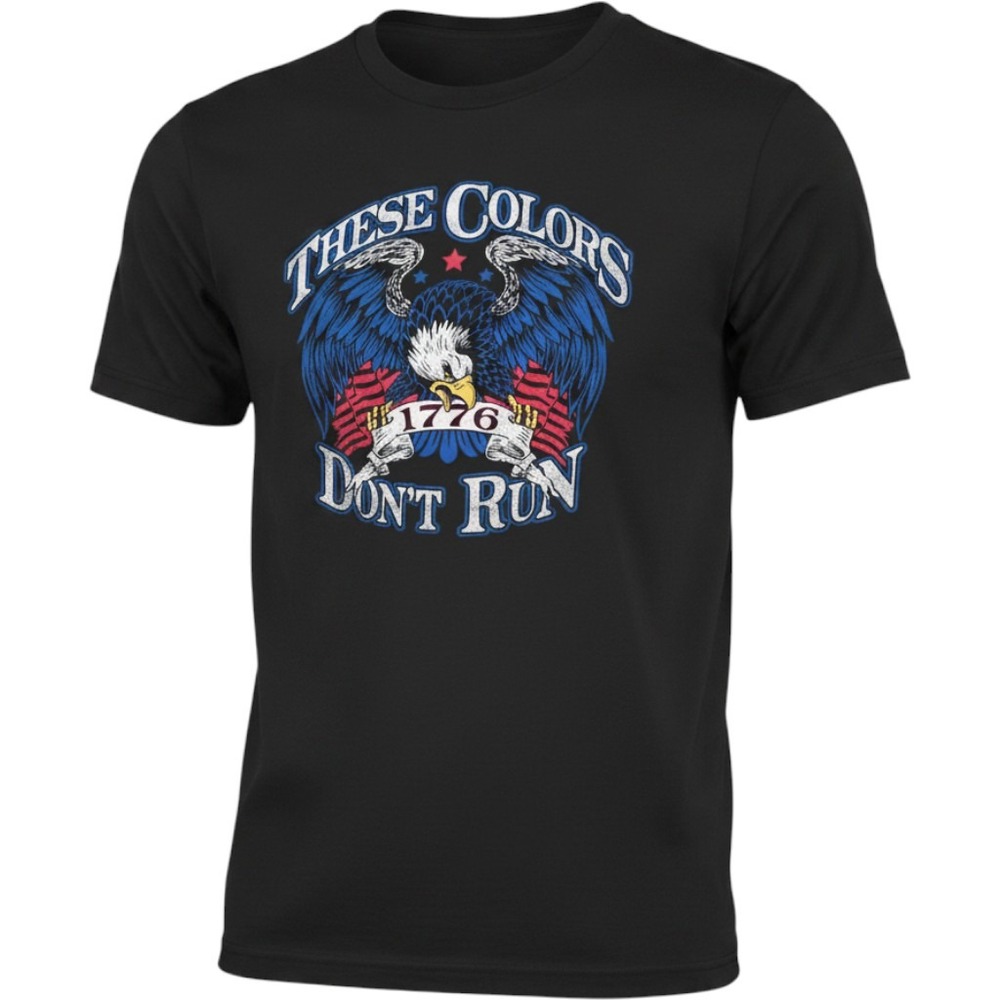 Way To Celebrate Patriotic Mens 3XL T-Shirt Black These Colors Don't Run Eagle